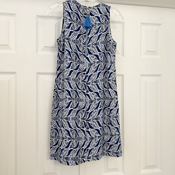 Lilly Pulitzer Womens Blue Mermaids Tail Kelby Stretch Shift Dress Size 00 - Picture 4 of 8